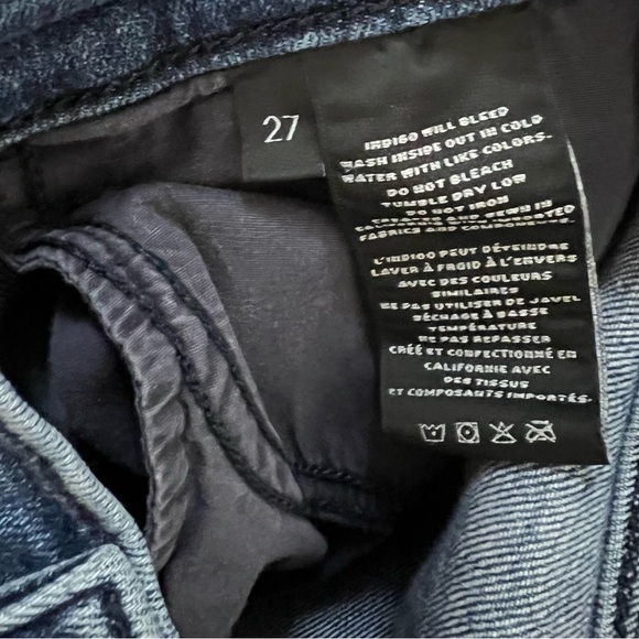 Anthropologie J Brand Maria High Rise skinny Darling raw hem stretch size 27 EUC - Picture 6 of 7